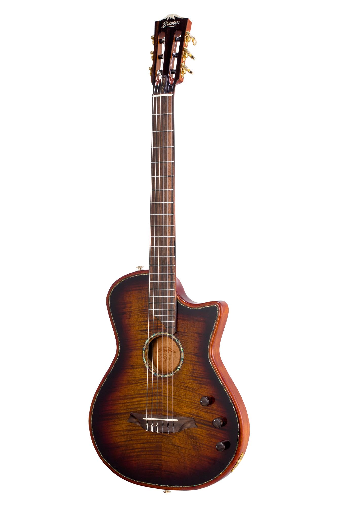 ギター user_06d7bb2b Amazon.com: Bromo BEN2C 3TS Electric Nylon String Guitar, Thinline